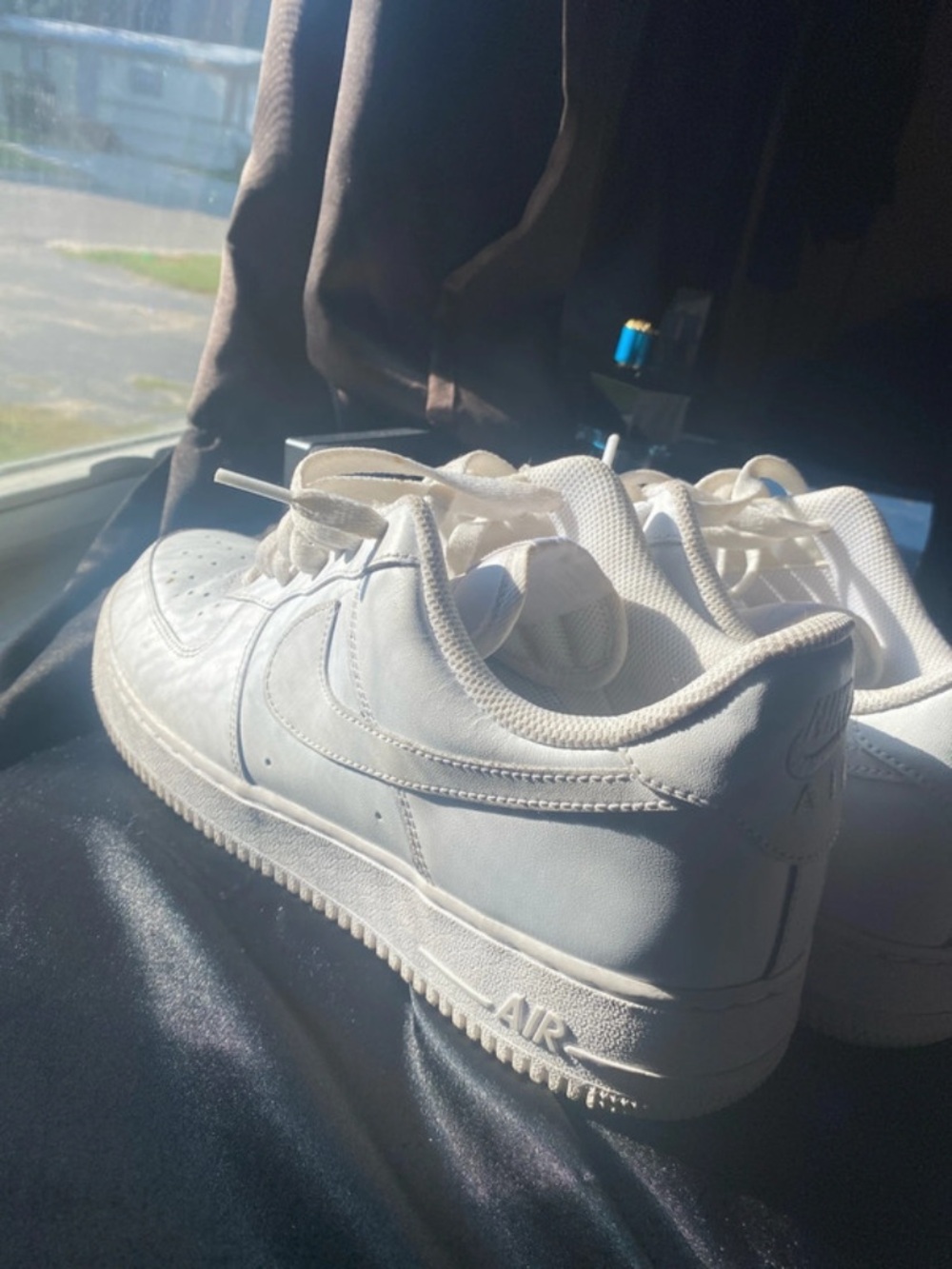 Nike White Leather Low-Top Sneakers